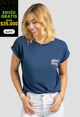 Camiseta Mujer Azul Profundo Rutta 107956 Rutta