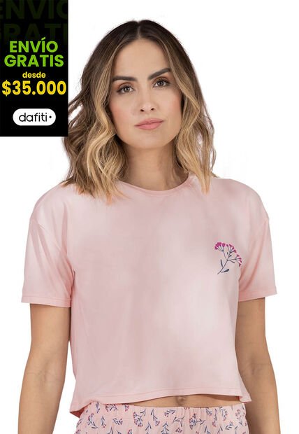 Camiseta Mujer Palo De Rosa Rutta 89353