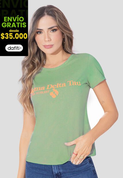 Camiseta Mujer Verde Matcha Rutta 108006