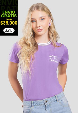 Camiseta Mujer Morado Rutta 107378 Rutta