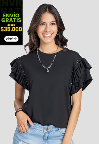 Blusa Mujer Negro Rutta 103591 Rutta