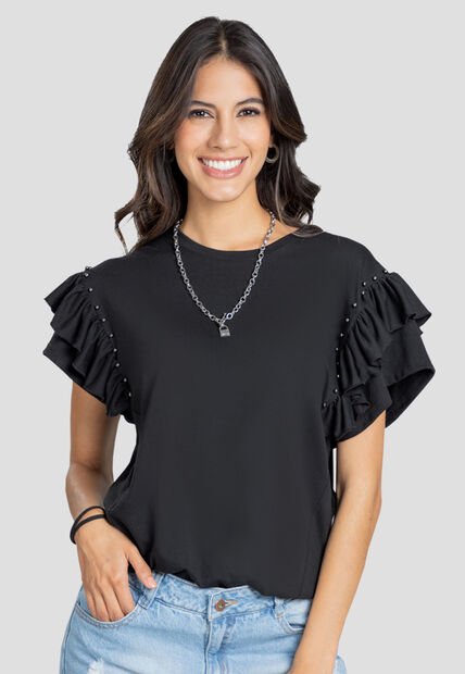 Blusa Mujer Negro Rutta 103591