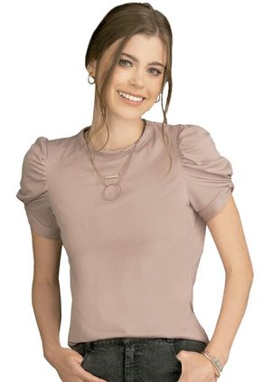 Camiseta Para Mujer Rosado Malva Rutta