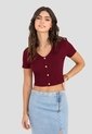 Crop Top Mujer Vinotinto Rutta 104038 de Rutta