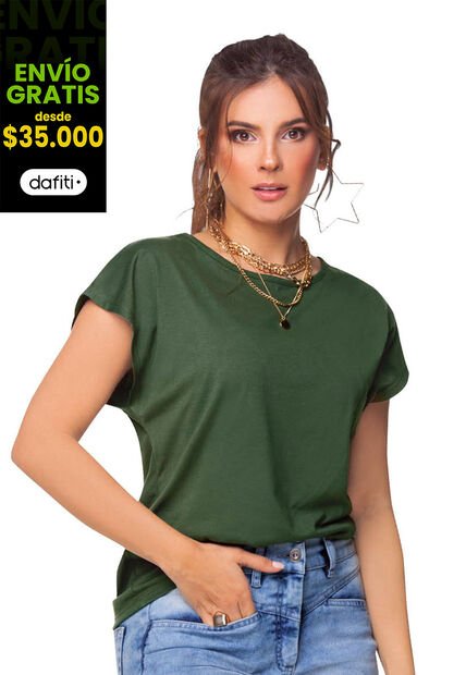 Camiseta Mujer Verde Rutta 59655