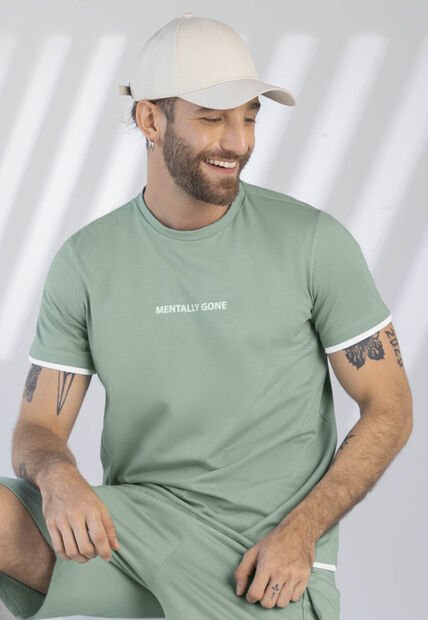 Camiseta Hombre Verde Oliva Rutta 1900