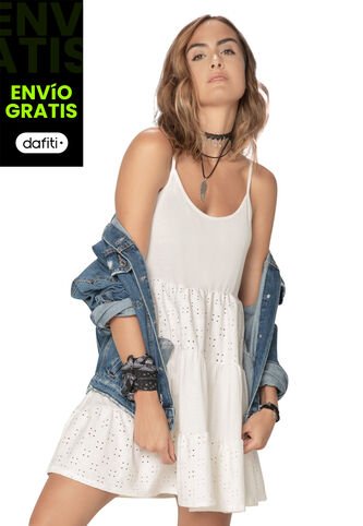 Vestido Corto Para Mujer Marfil Rutta Rutta