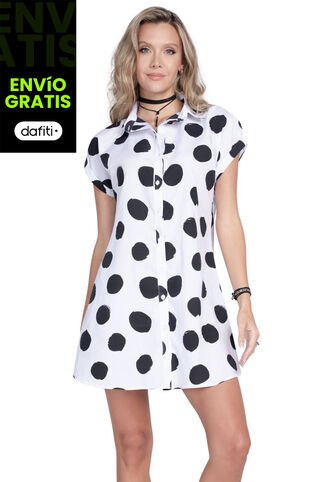 Vestido Corto Mujer Blanco 92649 Rutta
