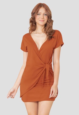 Vestido Corto Mujer Naranja Rutta 100250 Rutta