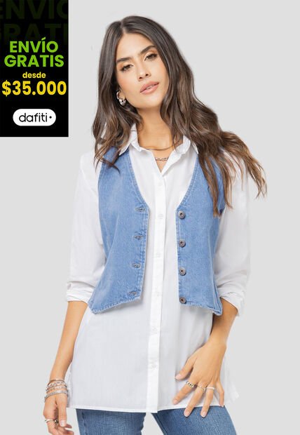 Chaleco Mujer Azul Rutta 104601