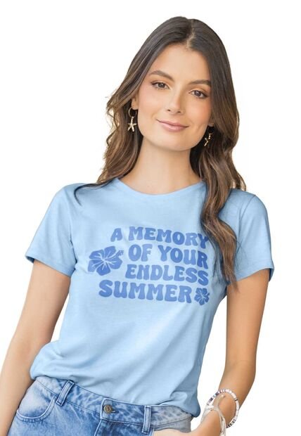 Camiseta Mujer Azul Rutta 100244