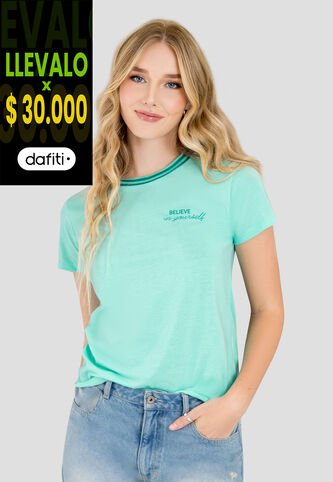Camiseta Mujer Verde Rutta 103608 Rutta
