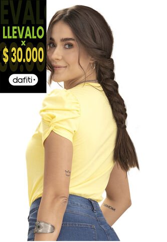 Camiseta Amarillo Pastel Rutta 79579 Rutta