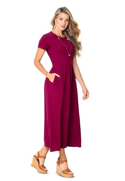 Vestido Mujer Vinotinto Rutta 69903