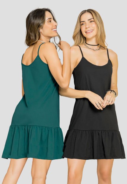 Vestido Paq X2 Mujer Multicolor Rutta 100254