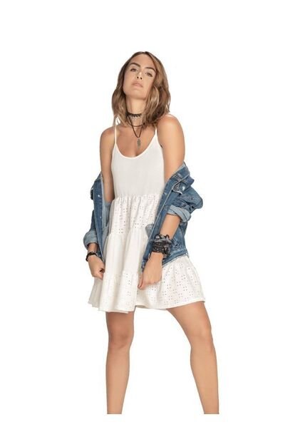 Vestido Corto Para Mujer Marfil Rutta
