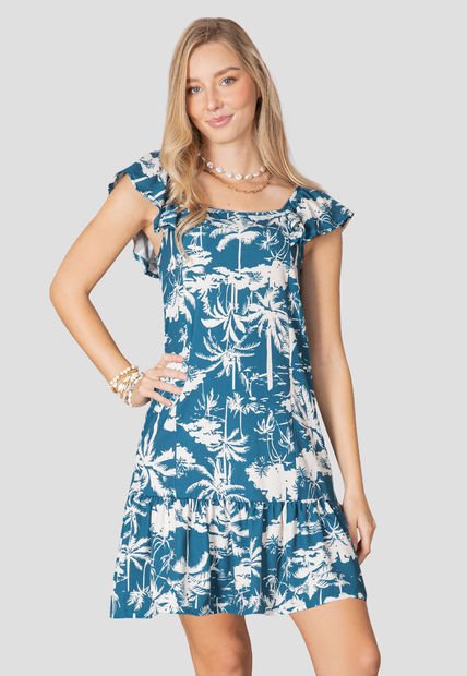 Vestido Corto Mujer Estampado Rutta 106535