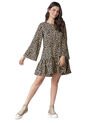 Vestido Corto Estampado Rutta 5634 de Rutta