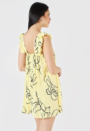 Vestido Amarillo-Negro Rutta