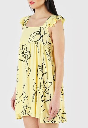 Vestido Amarillo-Negro Rutta