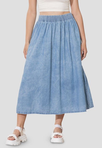 Falda Larga Mujer Azul Rutta 105883