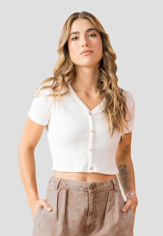 Crop Top Mujer Marfil Rutta 104038 Rutta