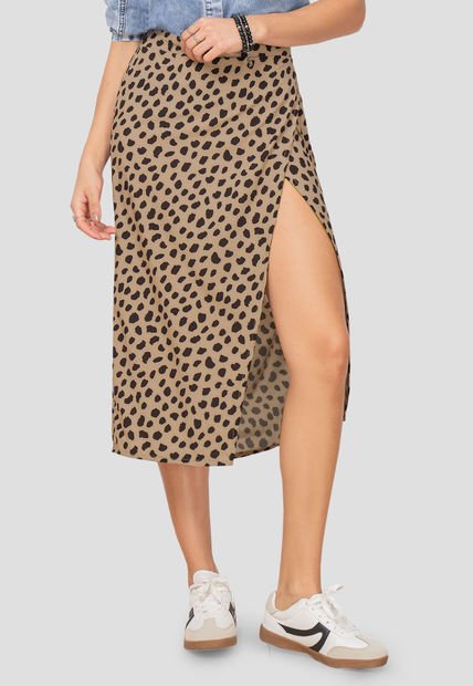 Falda Larga Mujer Animal-Print Rutta 104720