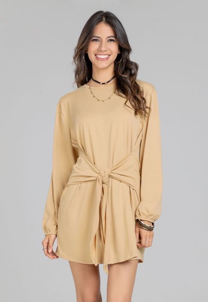 Vestido Corto Mujer Beige Rutta 103594