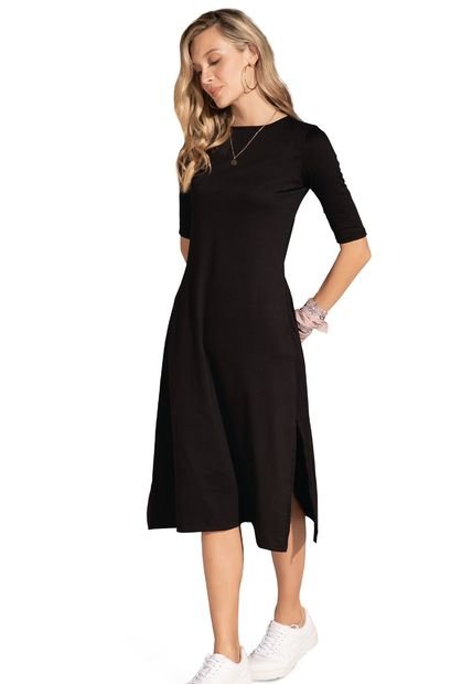 Vestido Largo Para Mujer Negro Rutta