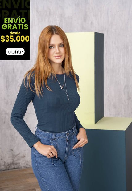 Camibuzo Mujer Azul Petroleo Oscu Rutta 1119