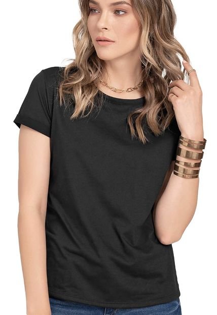 Camiseta Mujer Negro Rutta 77403