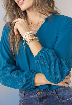 Blusa Mujer Azul Petroleo Rutta 106577