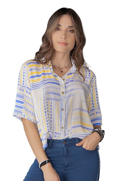 Camisa Mujer Estampado Rutta 9757
