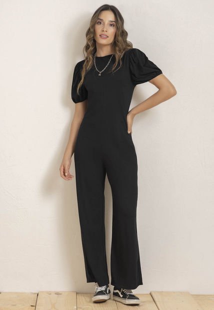 Enterizo Largo Mujer Negro Rutta 90833
