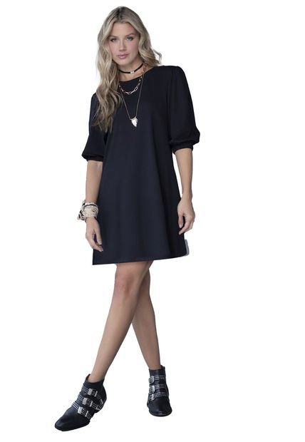 Vestido Corto Negro Rutta 86023
