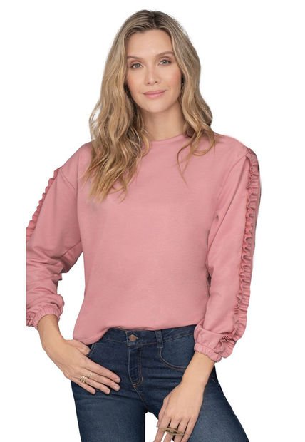 Buzo Adulto Femenino Palo De Rosa Oscuro Rutta