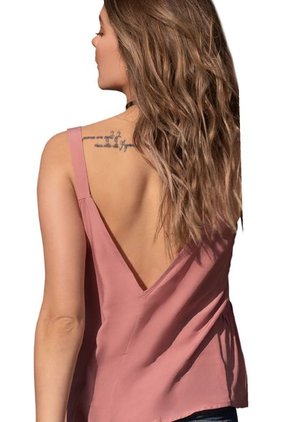 Blusa Para Mujer Palo De Rosa Oscuro Rutta