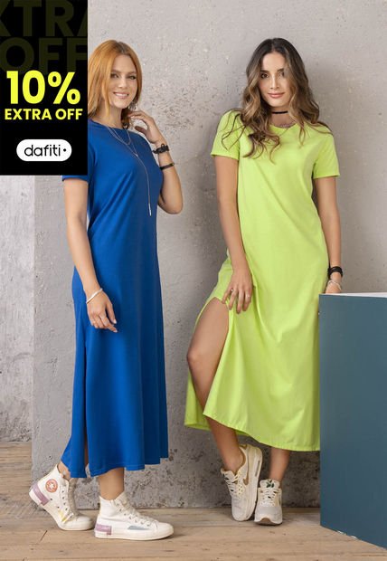 Imagen de Vestido Largo Mujer Azul Rey por Rutta