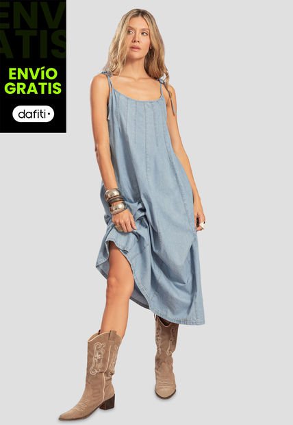 Vestido Mujer Azul Claro Rutta 110319