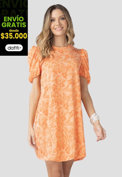Vestido Corto Mujer Estampado Rutta 2796