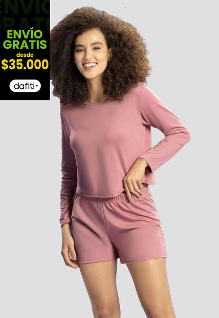 Conjunto Mujer Palo De Rosa Oscuro Rutta 89622