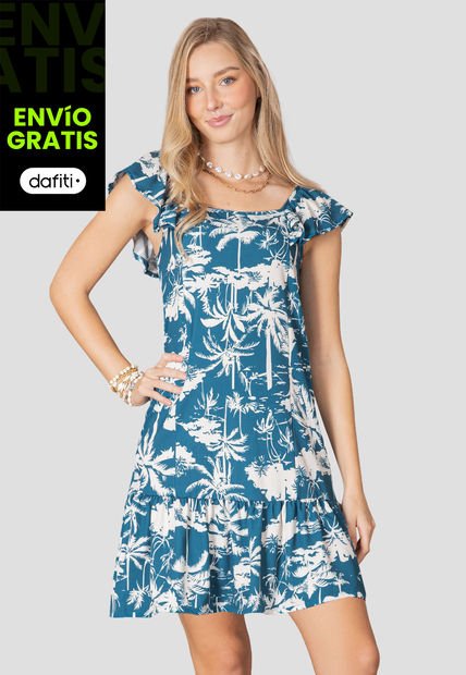 Vestido Corto Mujer Estampado Rutta 106535