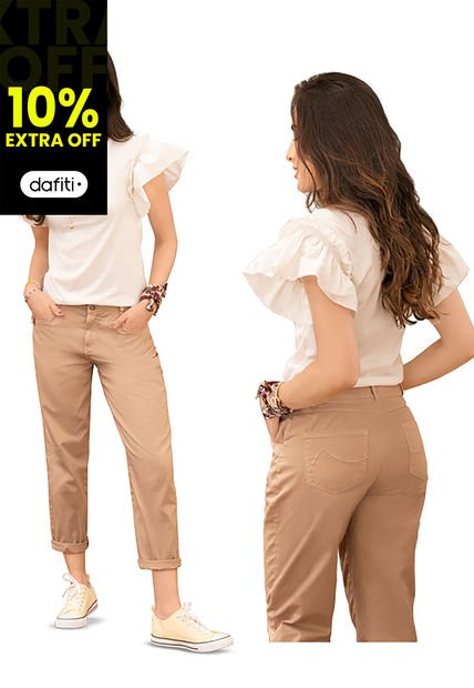 Imagen de Pantalón Mujer Caramelo Rutta 78617 por Rutta