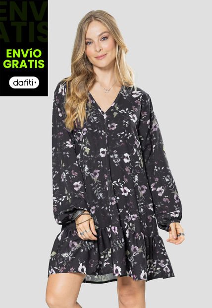 Vestido Corto Mujer Estampado Rutta 106262