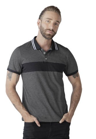Polo Hombre Negro Cross Rutta 3582 Rutta
