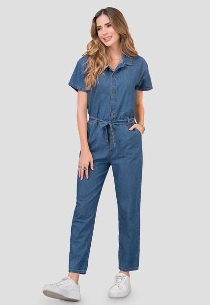 Enterizo Largo Mujer Azul Rutta 101397
