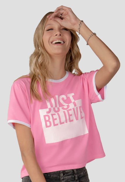 Camiseta Mujer Rosado Barbie Rutta 6894