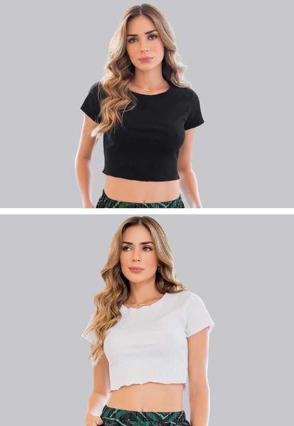 Crop Top Paq X2 Mujer Multicolor Rutta 5967