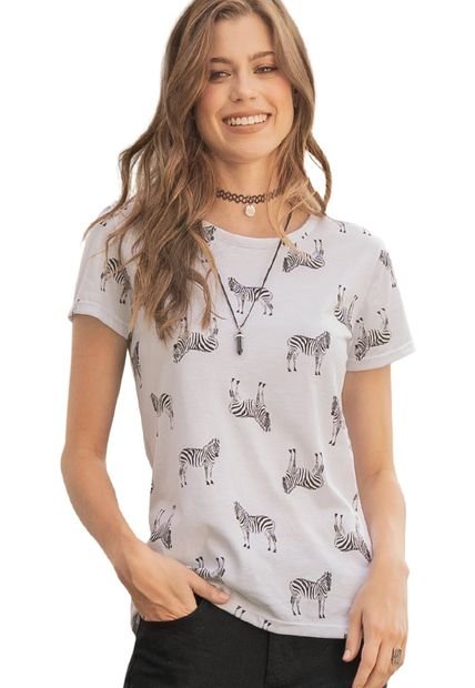 Imagen de Camiseta Para Mujer Estampado Cebras por Rutta