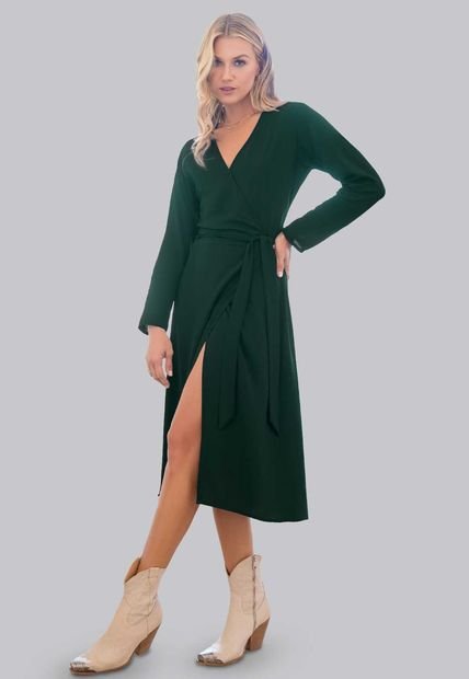Vestido Largo Mujer Verde Rutta 101063